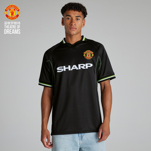 曼联梦剧场 1998/99赛季第三件黑色复古球衣 红魔足球复刻球衣