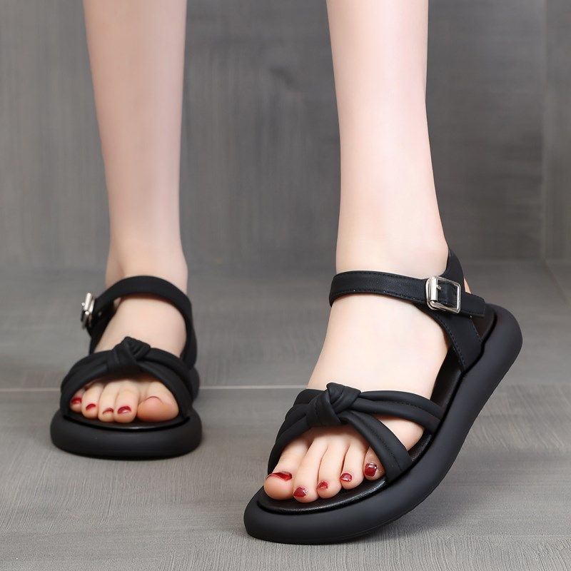 大码女鞋41-43凉鞋女仙女风夏季学生平底踩屎感超软女凉鞋小码32,女鞋,休闲凉鞋,淘宝优惠券,粉丝福利购,淘宝优惠卷