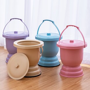 痰盂孕妇儿童尿桶便盆加厚带盖手提卧室家用大人起夜女士老人尿壶