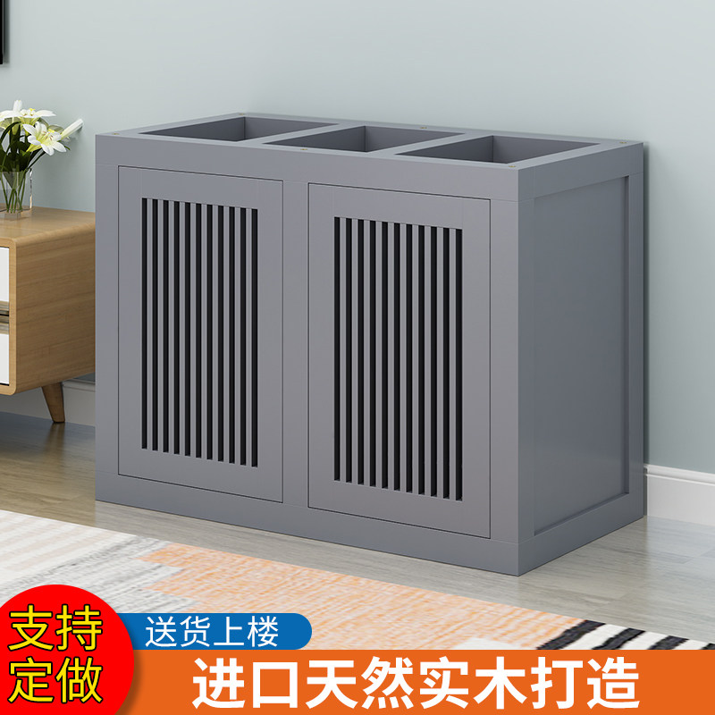 定做实木底柜底座鱼缸架子承重鱼缸柜子新中式柜子客厅隔断水族箱图片