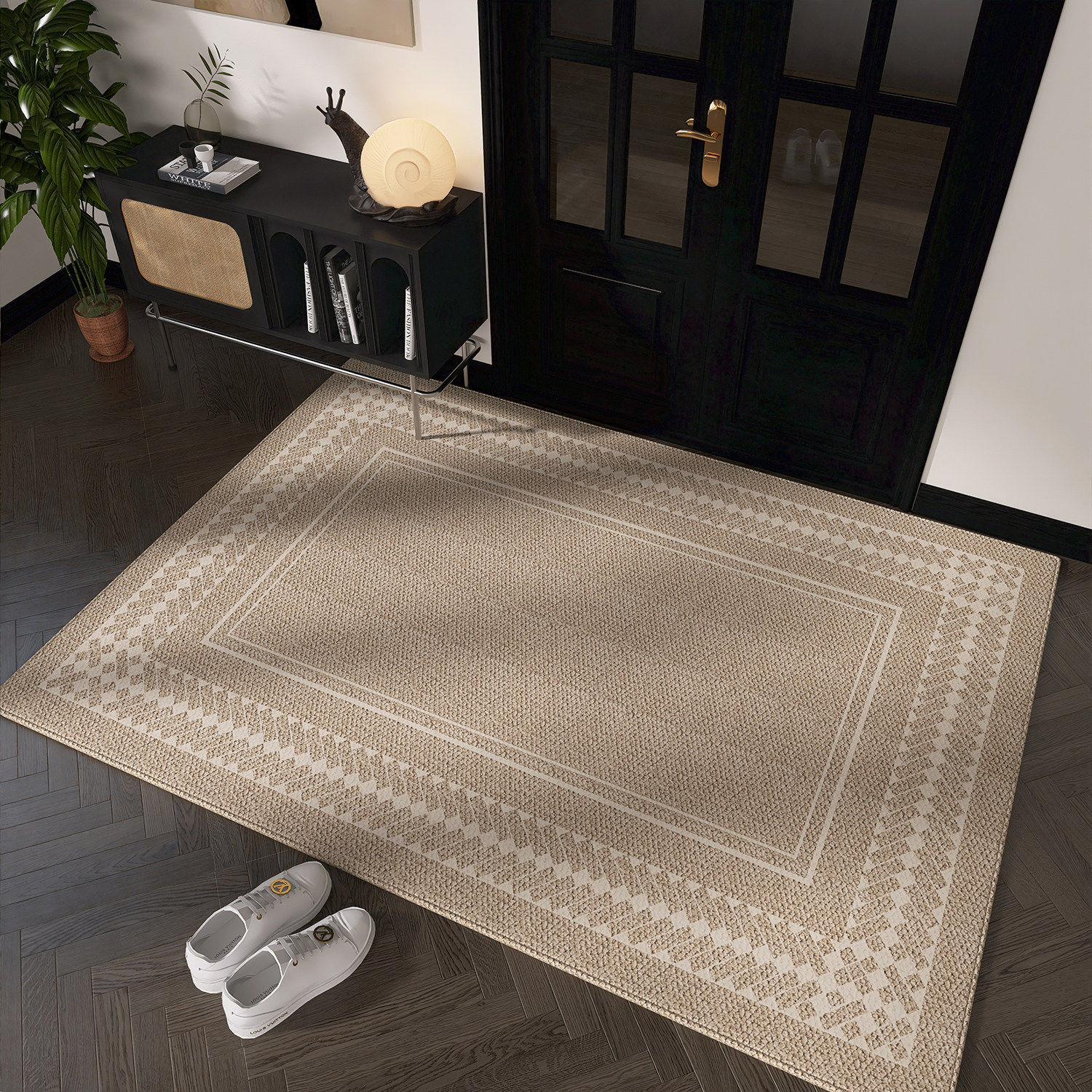 高端定制进门地垫入户门垫美式简约家用地毯可裁剪复古风玄关脚垫,居家布艺,入户地垫,淘宝优惠券,粉丝福利购,淘宝优惠卷