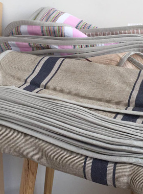 [辛妈老粗布]老粗布凉席枕巾  一对的价格