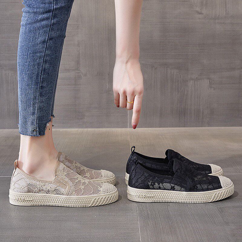渔夫鞋女鞋2022夏季新款平底帆布单鞋透气懒人一脚蹬网鞋薄款软底,女鞋,渔夫鞋,淘宝优惠券,粉丝福利购,淘宝优惠卷