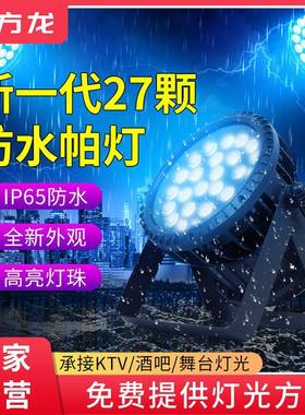 方龙灯光27颗防水帕灯全彩户外文旅景区染色灯七彩照树景观投光灯