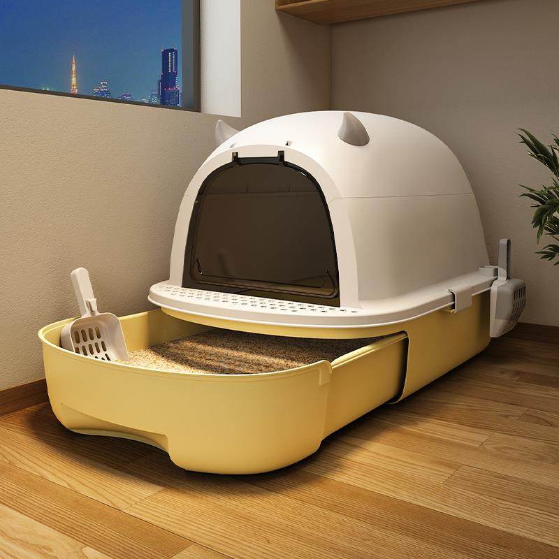 猫砂盆防臭全封闭式超大号猫厕所猫沙盆子特大号防外溅猫屎盆北秦,清洗/食品/商业设备,风口/风叶/风机配件,淘宝优惠券,粉丝福利购,淘宝优惠卷