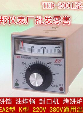 劲邦仪表TED－2001系列温控仪 EA2/ K 0-300 度 电饼铛 油炸炉