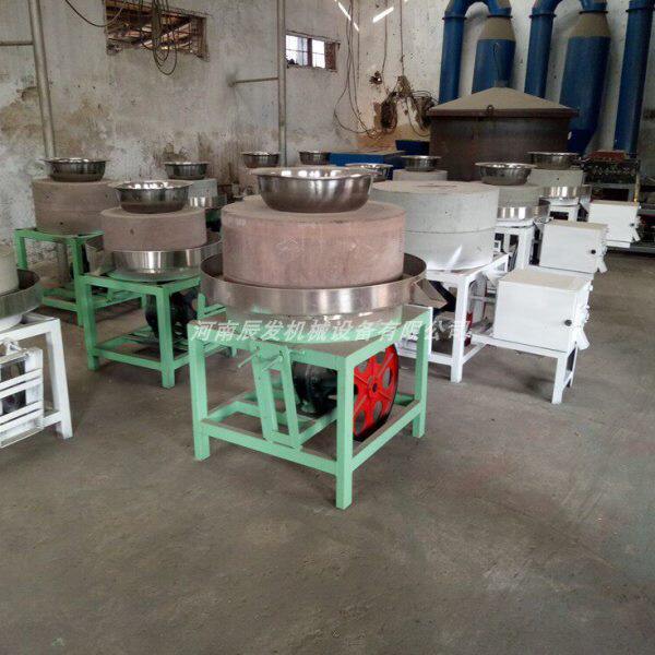 传统豆浆面粉电动石磨机 芝麻花生酱石磨 小型豆腐坊专用豆浆石磨