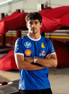 2025新款F1赛车服蒙扎特别版圆领衫定制速干夏季法拉利蓝色短袖