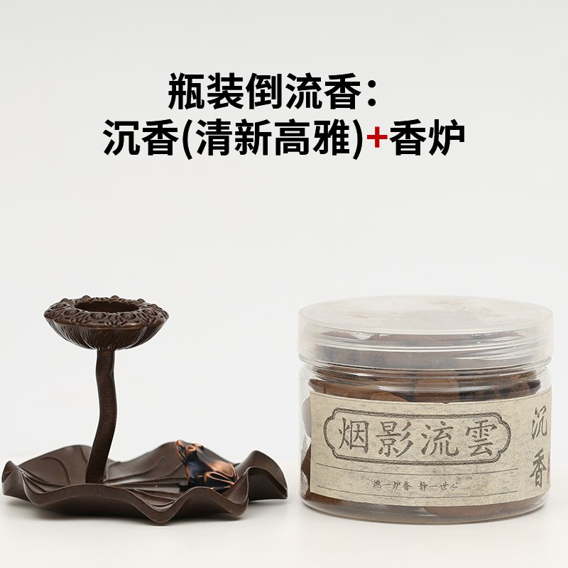 问舍线香炉d纯铜炉家用室内仿古茶道檀香炉客厅线香插多用倒流香