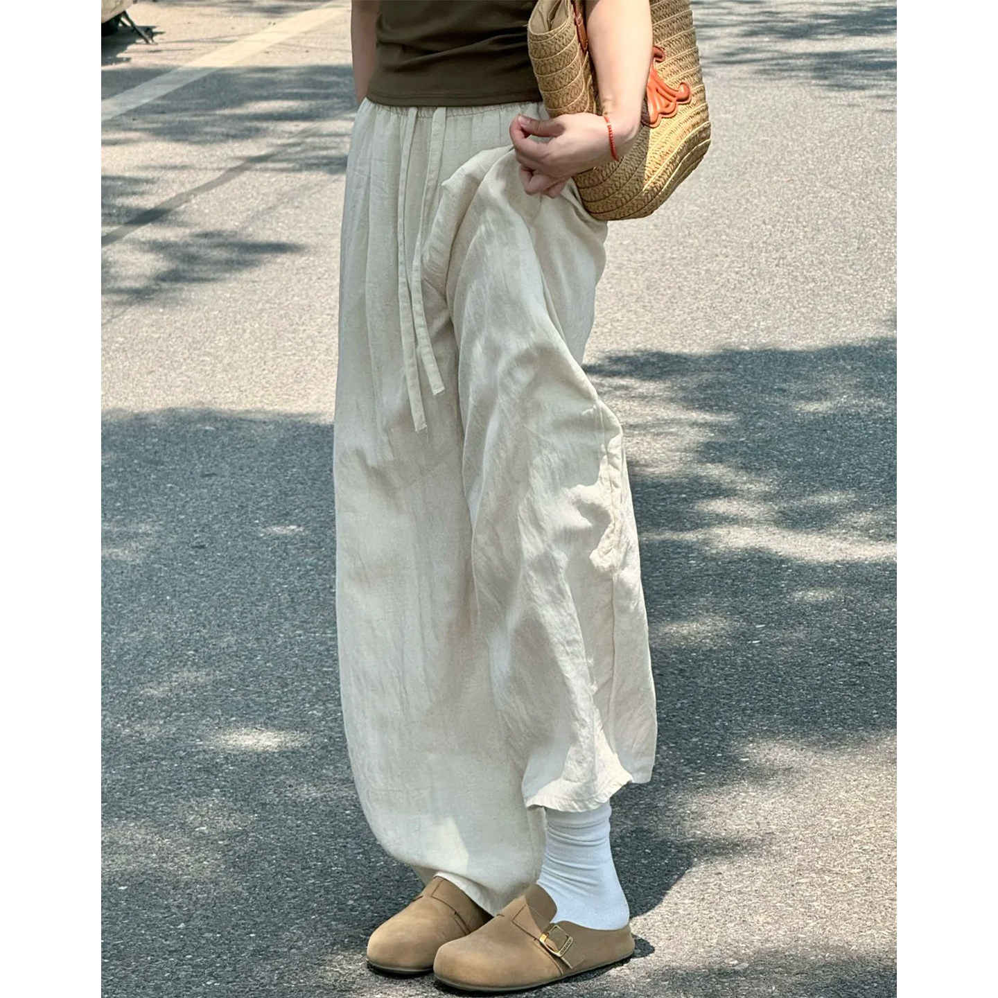 亚麻裤子女夏薄款2026新