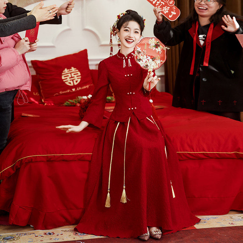 敬酒服新娘旗袍2026新款