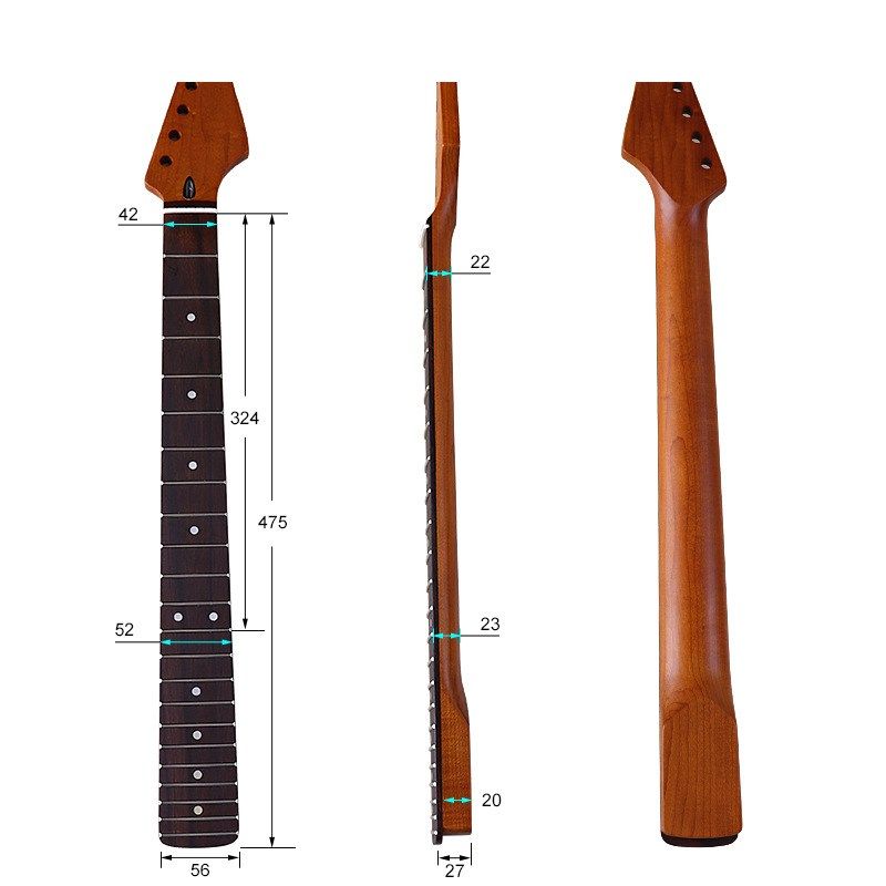 6弦22品烤枫琴颈玫瑰木哑光带桃管琴柄电吉他琴颈改装DIY吉他配件,金属材料及制品,金属加工件/五金加工件,淘宝优惠券,粉丝福利购,淘宝优惠卷