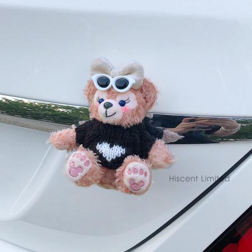 汽车尾部挂件可爱雪莉玫公仔车载后备箱玩偶摩托电动车摆件装饰品