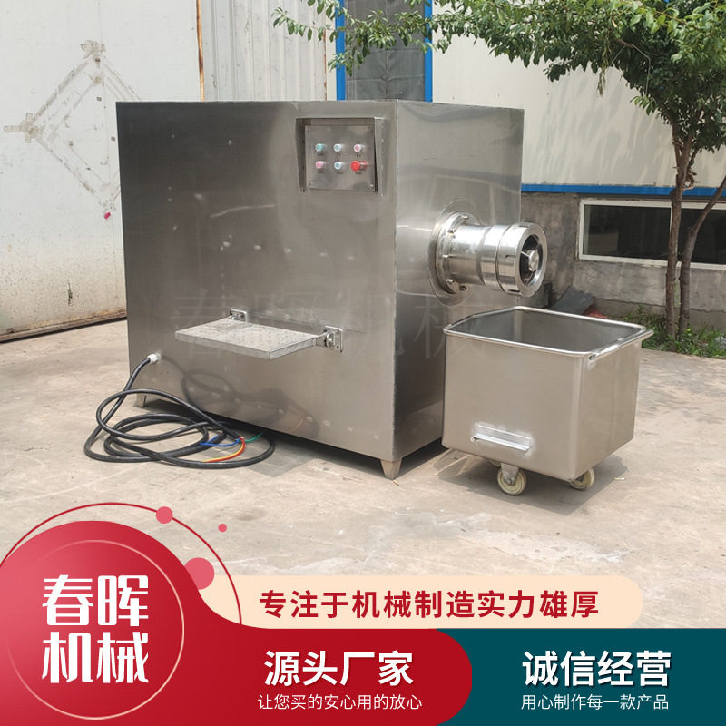 大型冻肉绞肉机 不锈钢肉类加工设备 250型绞冻肉机器加工纯肉肠,清洗/食品/商业设备,肉制品加工设备,淘宝优惠券,粉丝福利购,淘宝优惠卷