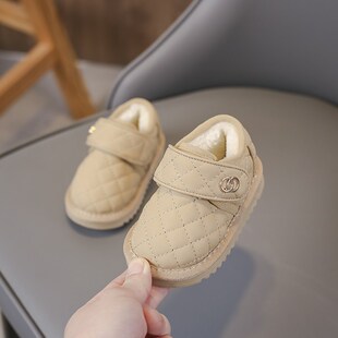 宝宝棉鞋0一2岁女宝宝雪地靴男童鞋冬季软底学步鞋婴幼儿鞋子加绒