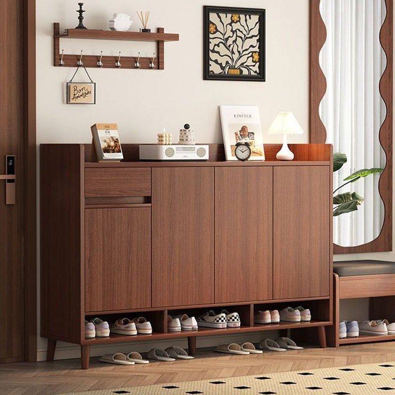 鞋柜家用门口新款2025爆款新中式收纳一体靠墙室内大容量入户鞋架,住宅家具,鞋柜,淘宝优惠券,粉丝福利购,淘宝优惠卷