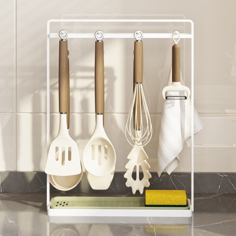 厨房勺子铲子锅铲置物架挂放漏勺汤勺饭勺锅盖收纳架台面厨具挂架,厨房/烹饪用具,厨房置物架/置物柜/角架,淘宝优惠券,粉丝福利购,淘宝优惠卷