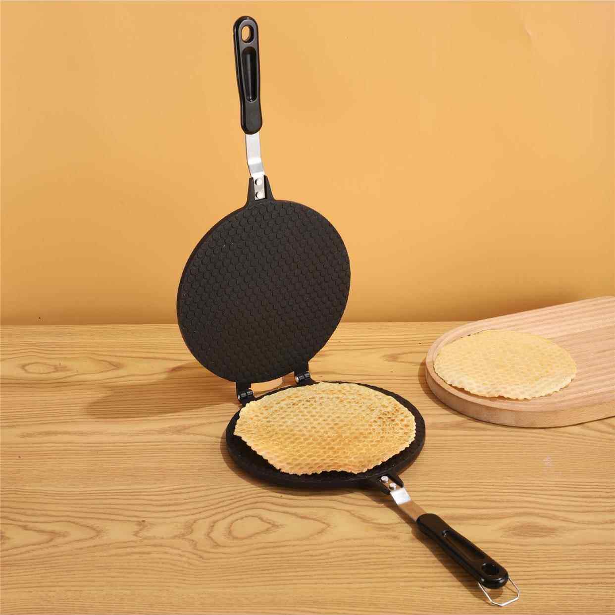 老式火烤手工蛋卷机家用手工烙饼模具火烧花式饼夹子铸铁老式模具,厨房/烹饪用具,烘焙模具,淘宝优惠券,粉丝福利购,淘宝优惠卷