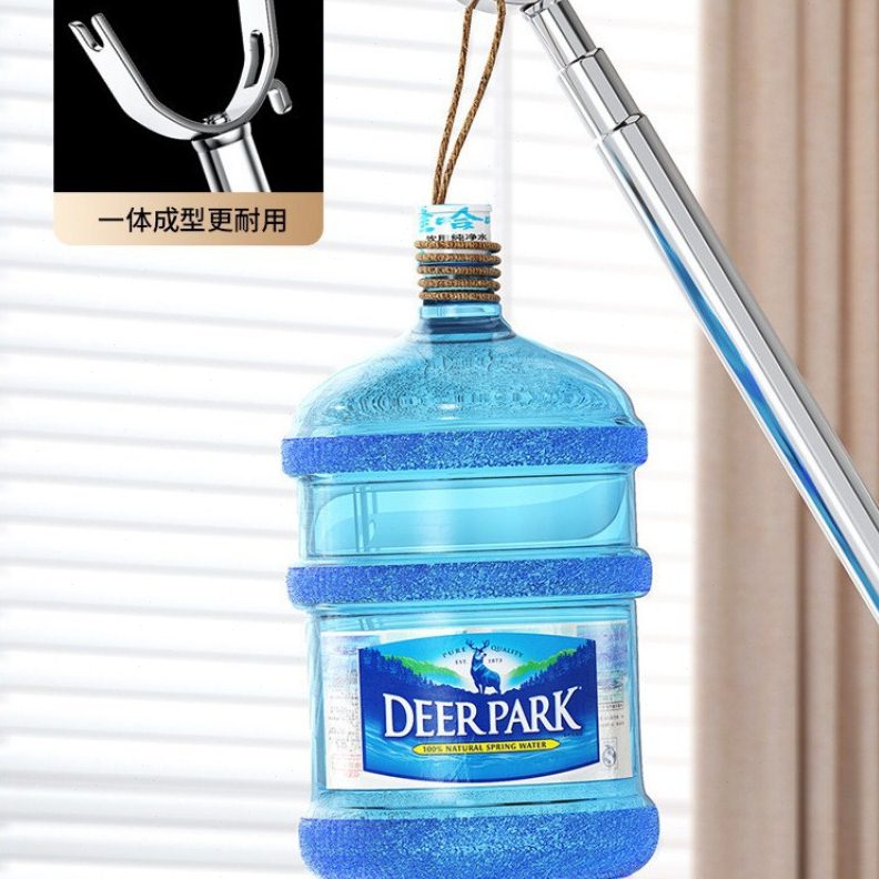 可伸缩撑衣杆加粗不锈钢晾衣叉家用晾衣撑挂衣杆阳台叉头衣架晒衣