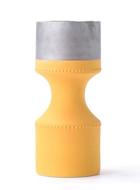 现代简约橙色镀银陶瓷花瓶售楼处样板间客厅陈列书架软装饰品摆件