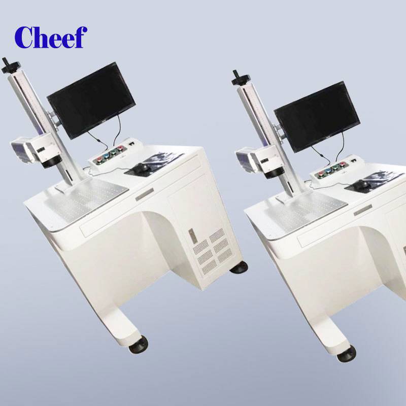 台式金属礼品饰品激光镭射雕刻机全自动生产日期激光光纤打码机