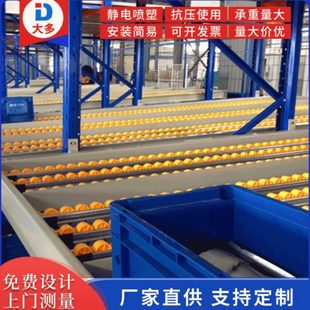 精益管流利式货架滚动式置物架流利条货架车间滑移物料分拣区滑轨