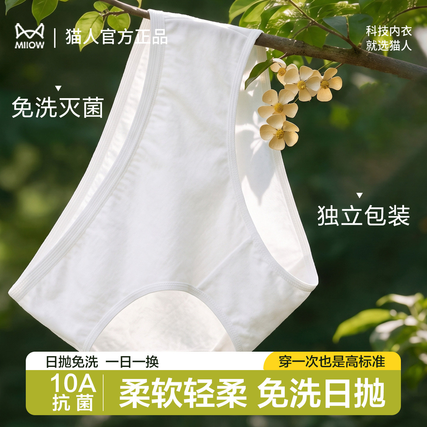 猫人一次性内裤女5条 1元 - 86线报