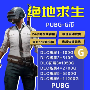 pub g币 绝地求生CDK 吃鸡G金游戏币皮肤兑换码金币代充