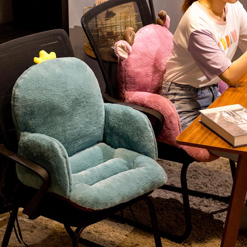 办公室久坐护腰靠垫坐靠一体垫子A孕妇靠背垫椅子靠枕工位坐垫神