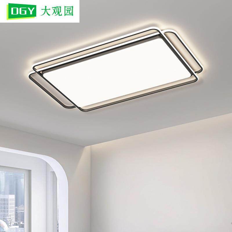 大观园客厅灯大厅主灯吸顶灯现代简约大气LED新款极简家用卧室灯