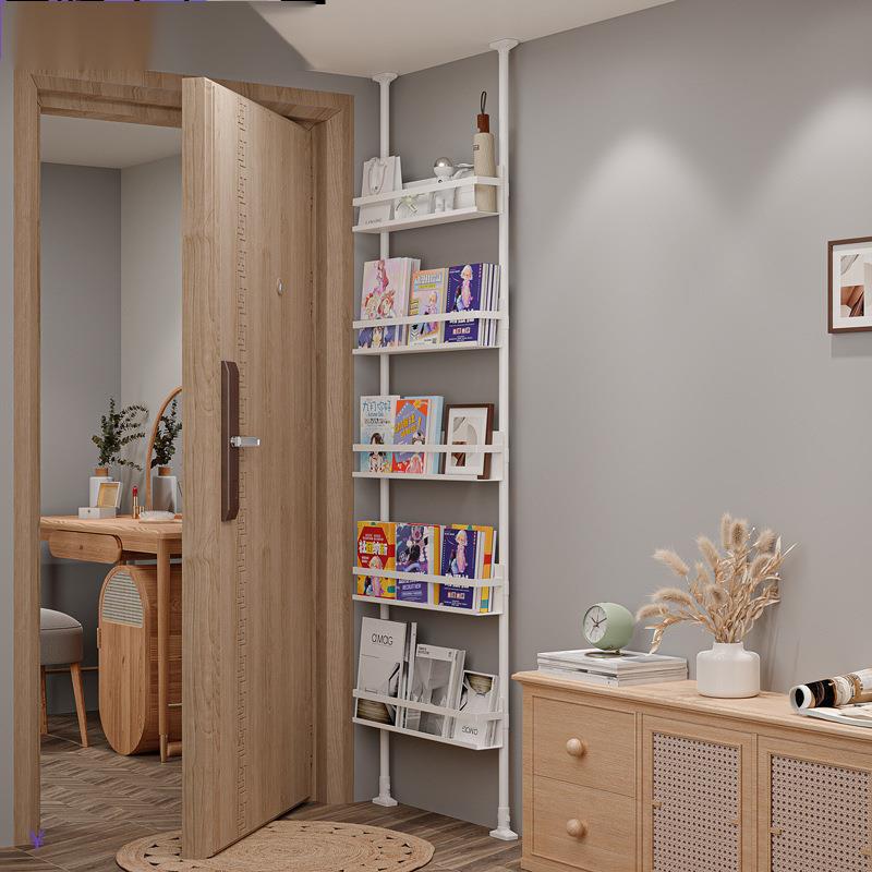 收纳架顶天立地书本宝宝门后窄置物架自由组合绘本儿童书架