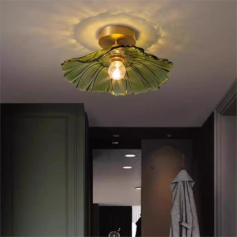 现代轻奢水晶灯玄关入户灯简约大气走廊过道灯衣帽间阳台吸顶灯具