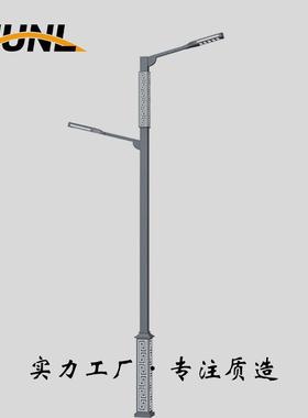 8米12米LED路灯单臂双臂双头高低臂路灯道路照明灯市电路灯