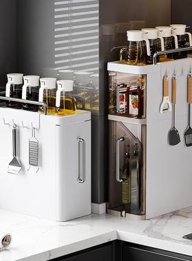 厨房调料品置物架抽拉式调料架台面窄款多功能家用油盐酱醋收纳架