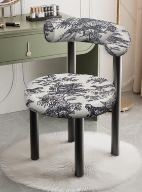 法式铁艺丛林设计师轻奢家用餐椅椅子北欧简约网红现代复古靠背椅