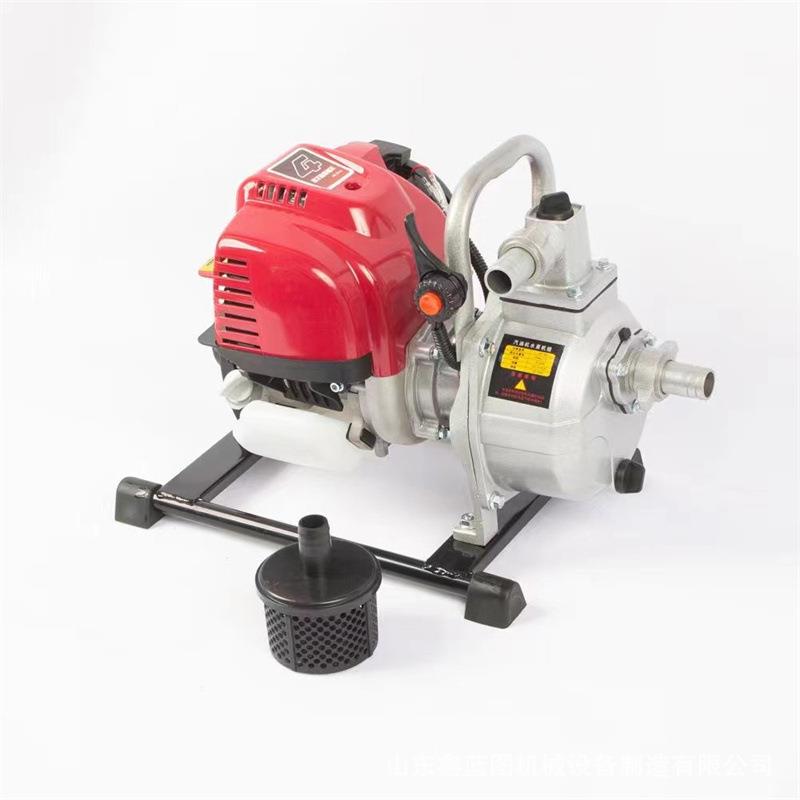 汽油农用抽水机1寸小型汽油机家用农用灌溉水泵高压排涝自吸水泵
