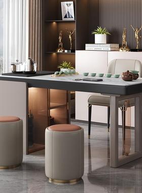 阳台岩板茶桌椅组合轻奢现代简约小户型家用客厅办公室泡茶桌茶台