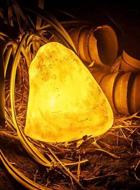 户外发光石头灯防水草坪鹅卵石灯花园别墅庭院装饰亮化装饰景观灯