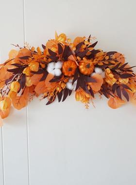 仿真门楣镜前花秋季万圣节感恩节门饰采购