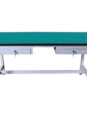 定制防静电工作台流水线检验工作桌打包维修车间操作台带抽屉实