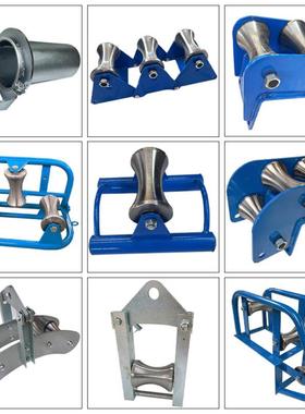 直销电缆钢轮滑轮重型滑轮滑车双轮转角直线滑轮三联滑车
