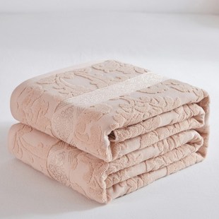 纯棉单人双人老式毛巾被全棉加厚毛巾毯子线毯午睡空调毯盖毯夏季