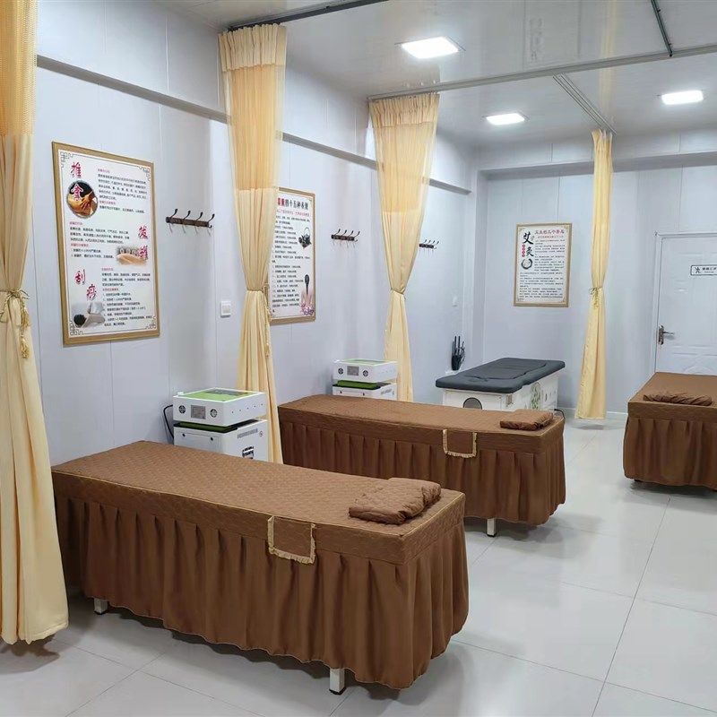 棉美容床院床套美体洗头房按摩足浴推拿浴室用单床罩套件枕套床单,床上用品,床罩,淘宝优惠券,粉丝福利购,淘宝优惠卷