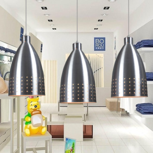 现代简约吊灯单头理发店发廊美发店专用灯铝材灯罩餐厅吧台灯创意