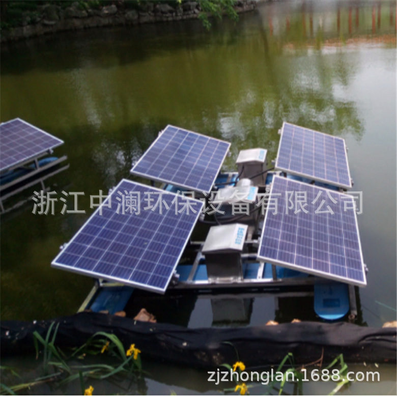 河道水治理太阳能光伏增氧机  光伏解层曝气机 太阳能曝气设备