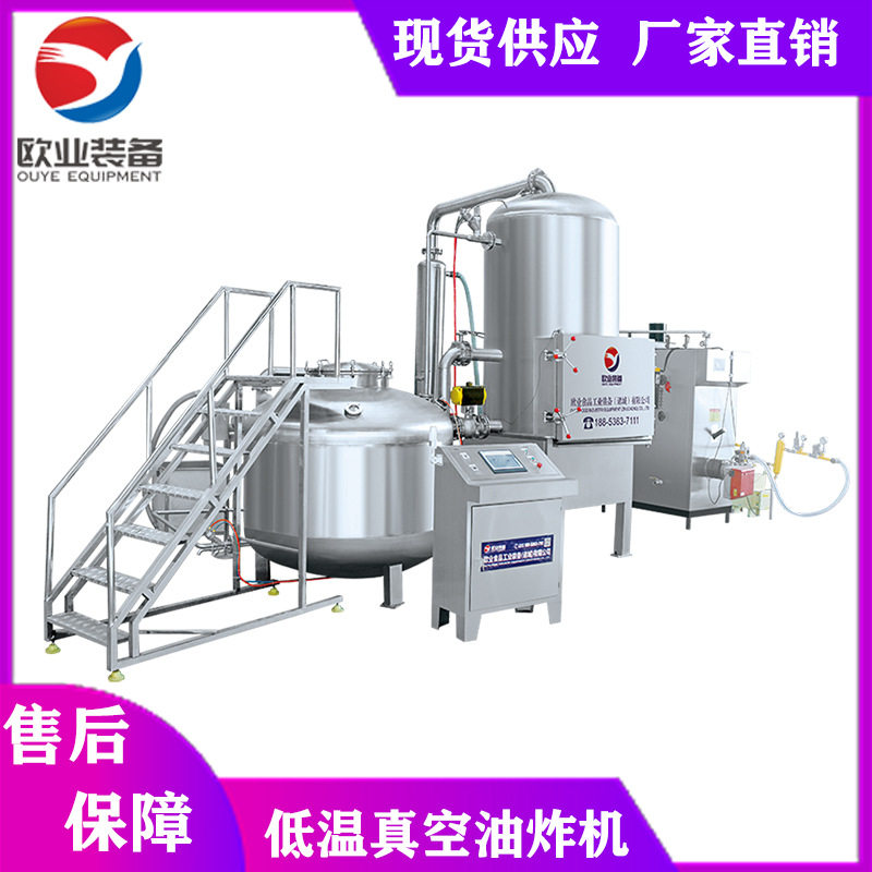 安康鱼骨脆真空油炸机海鲜食品加工油炸机厂家果蔬脆片油炸机设备