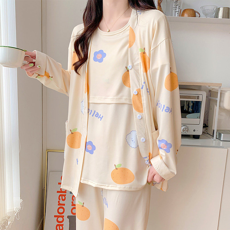 三件套月子服夏季薄款产后孕妇睡衣哺乳春秋纯棉女产妇喂奶4月份5,孕妇装/孕产妇用品/营养,家居服套装,淘宝优惠券,粉丝福利购,淘宝优惠卷