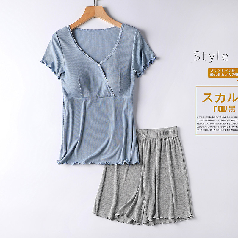 孕妇夏装t恤夏天薄款两件套短袖哺乳睡衣夏季产后喂奶套装月子服,孕妇装/孕产妇用品/营养,哺乳衣/月子服,淘宝优惠券,粉丝福利购,淘宝优惠卷