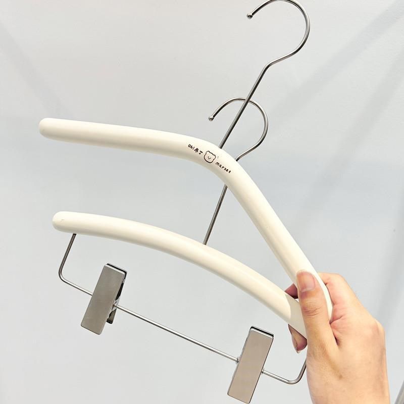 童装服装店专用奶白色实木衣架儿童一体棉绳防滑木质衣挂撑子定制,收纳整理,木质衣架,淘宝优惠券,粉丝福利购,淘宝优惠卷