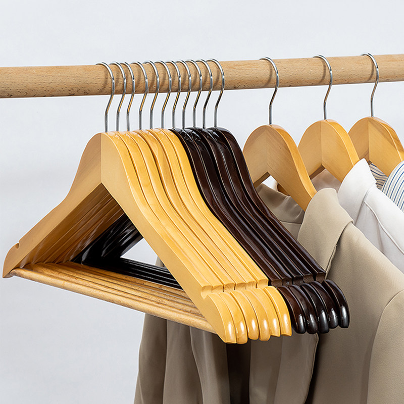 实木衣架晾衣架家用挂衣衣服架挂钩木质防滑无痕衣撑服装店衣撑子,收纳整理,木质衣架,淘宝优惠券,粉丝福利购,淘宝优惠卷
